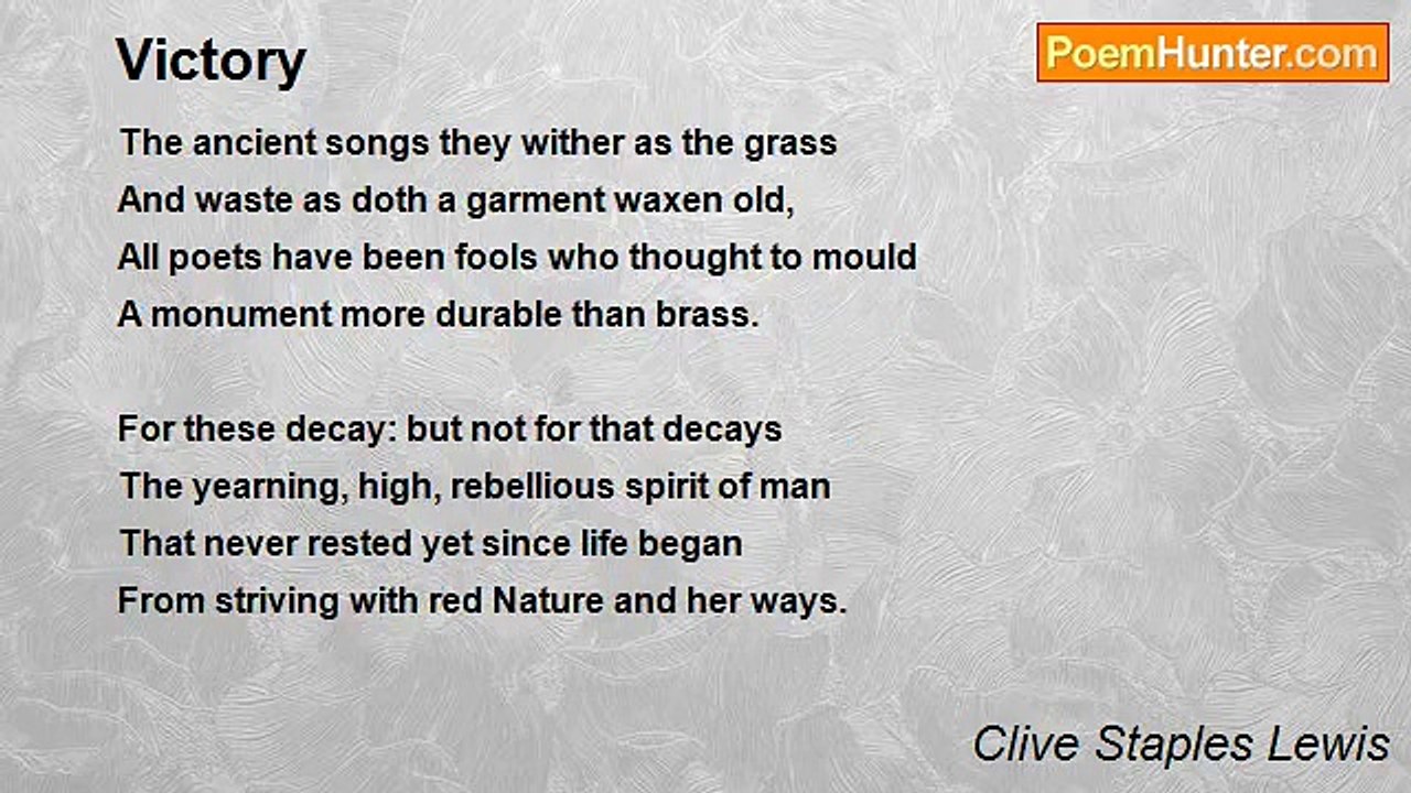 Clive Staples Lewis - Victory