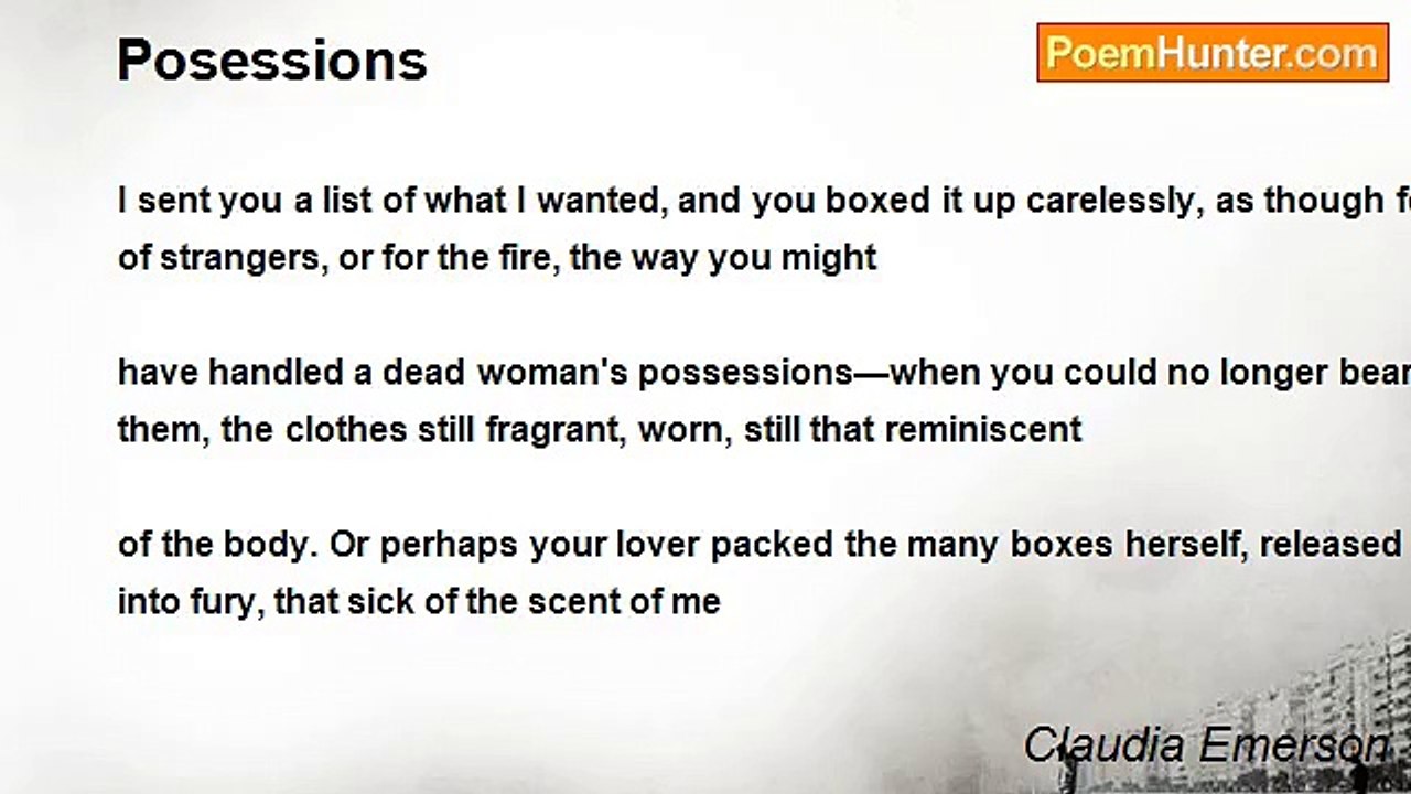 Claudia Emerson - Posessions