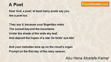 Abu Hena Mostafa Kamal - A Poet
