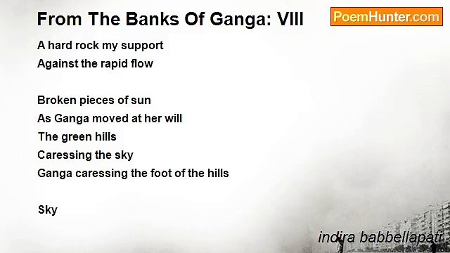 indira babbellapati - From The Banks Of Ganga: VIII
