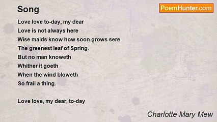 Charlotte Mary Mew - Song