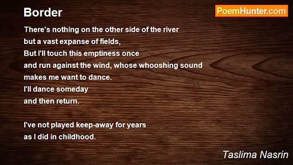 Taslima Nasrin - Border