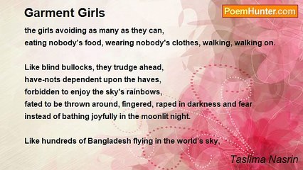 Taslima Nasrin - Garment Girls