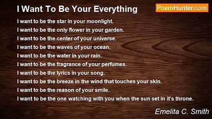 Emelita C. Smith - I Want To Be Your Everything