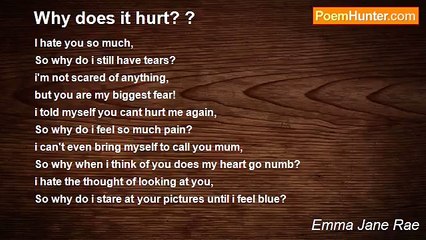 Emma Jane Rae - Why does it hurt? ?