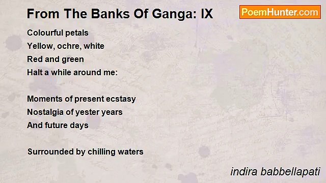 indira babbellapati - From The Banks Of Ganga: IX