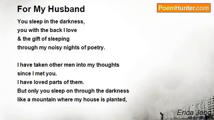Erica Jong - For My Husband