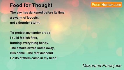 Makarand Paranjape - Food for Thought