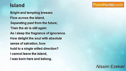Nissim Ezekiel - Island