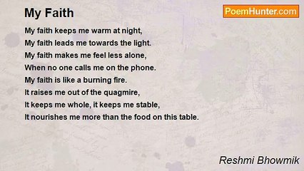 Reshmi Bhowmik - My Faith