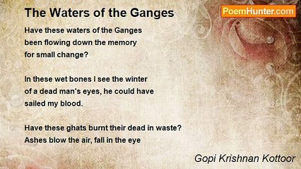 Gopi Krishnan Kottoor - The Waters of the Ganges