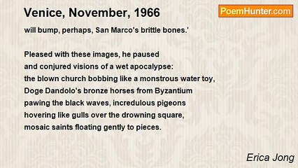 Erica Jong - Venice, November, 1966