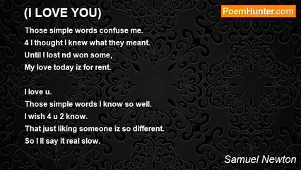 Samuel Newton - (I LOVE YOU)