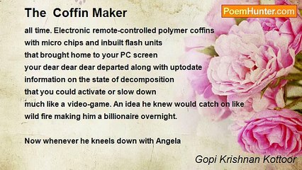 Gopi Krishnan Kottoor - The  Coffin Maker