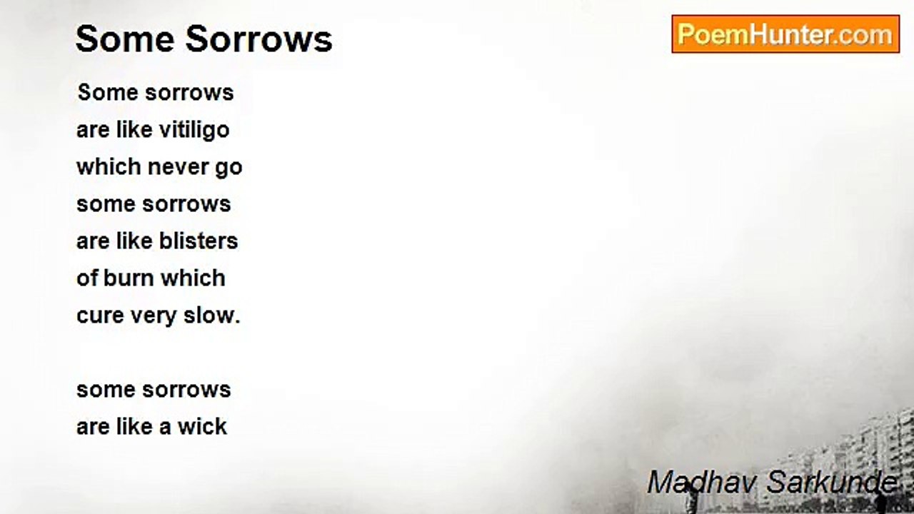 Madhav Sarkunde - Some Sorrows
