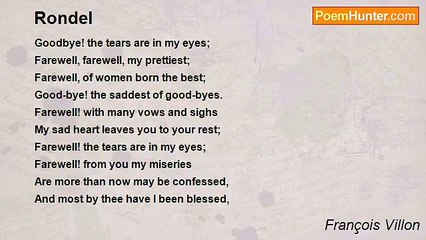 François Villon - Rondel