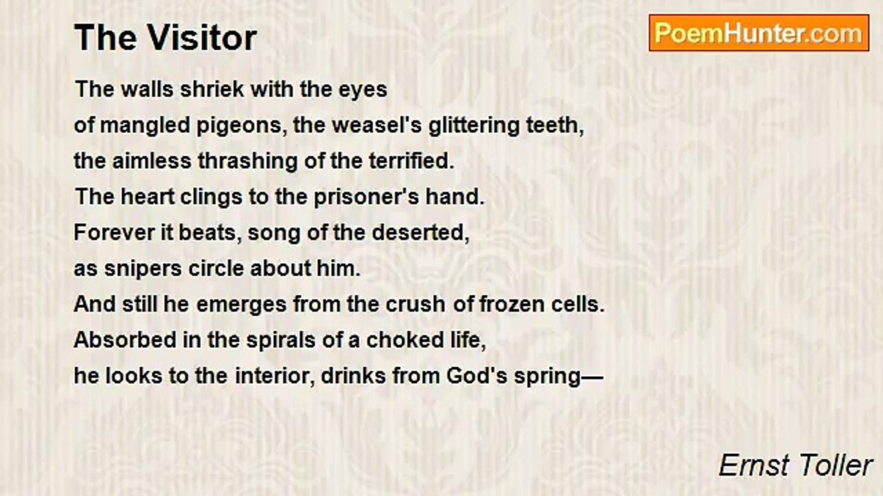 Ernst Toller - The Visitor
