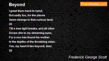 Frederick George Scott - Beyond