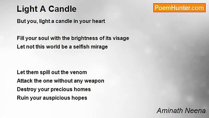 Aminath Neena's 'Light A Candle' — Ignite Hope and Inner Light ✨