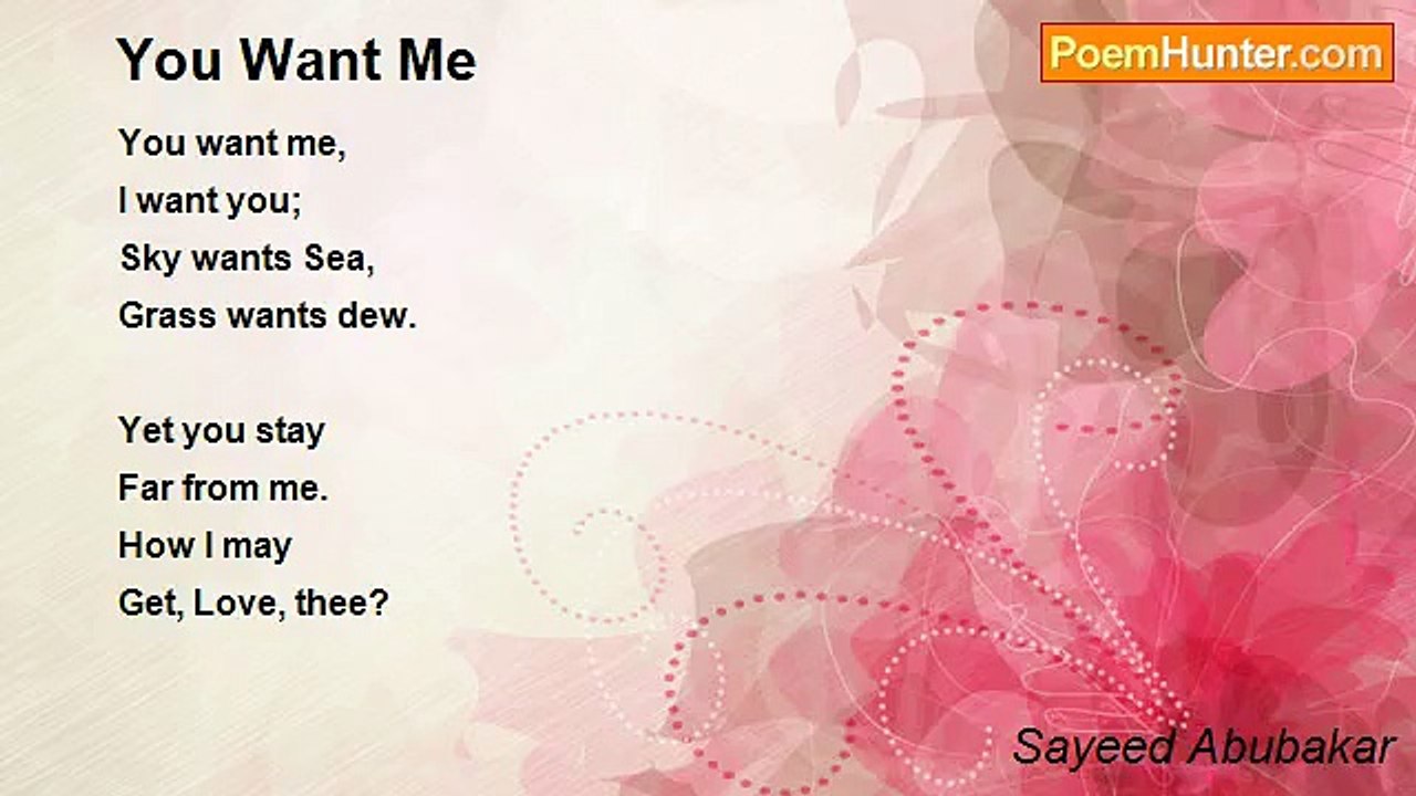 Sayeed Abubakar - You Want Me