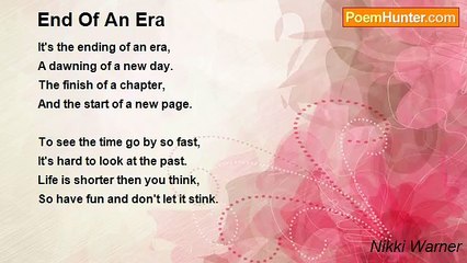 Nikki Warner - End Of An Era