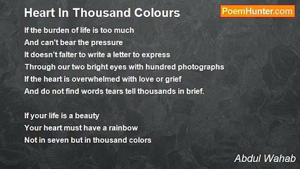 Abdul Wahab - Heart In Thousand Colours