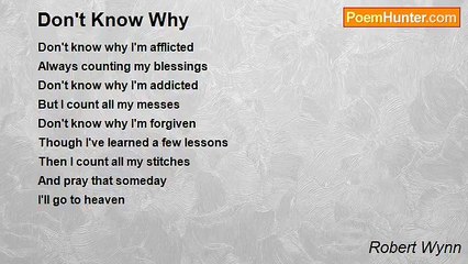 Robert Wynn - Don't Know Why
