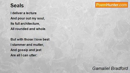 Gamaliel Bradford - Seals