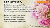 Pratheek Praveen Kumar - BIRTHDAY PARTY