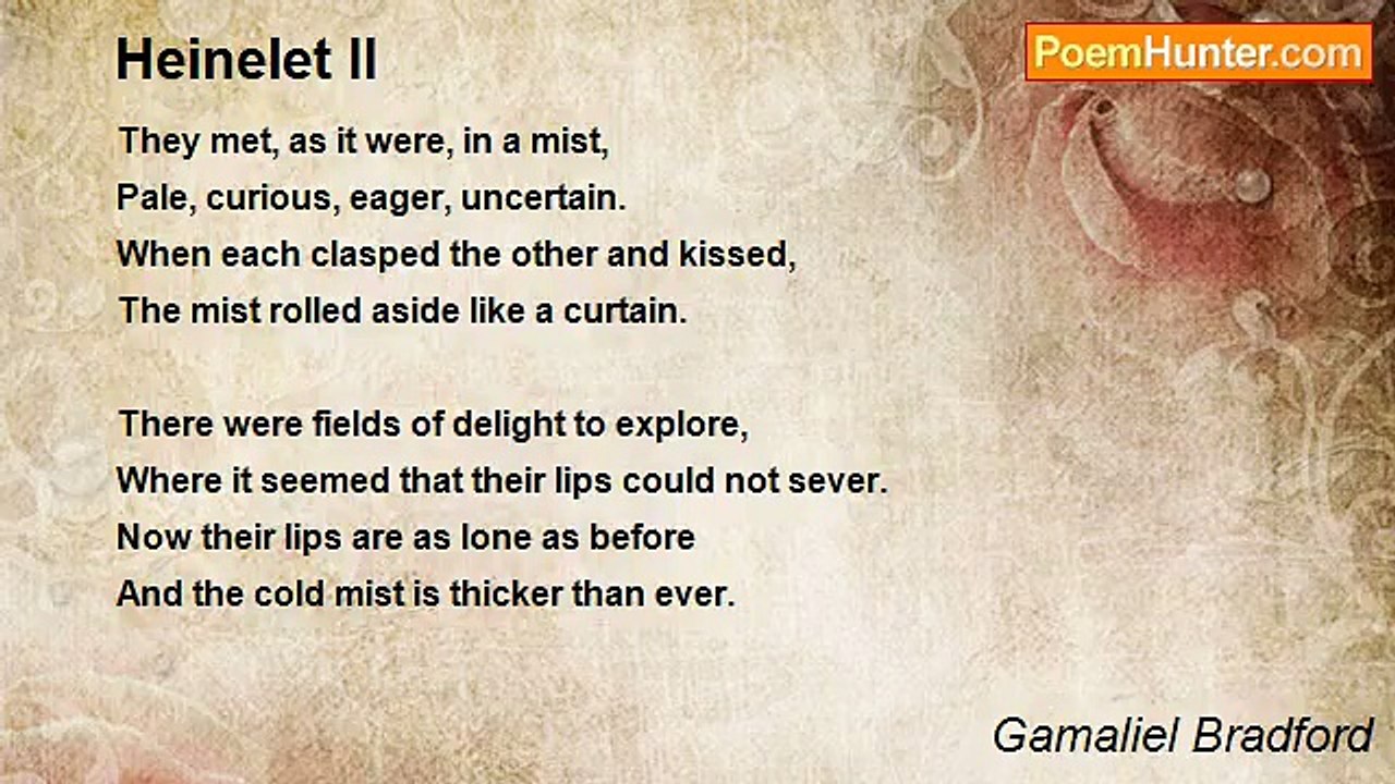 Gamaliel Bradford - Heinelet II