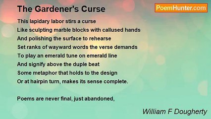 William F Dougherty - The Gardener's Curse