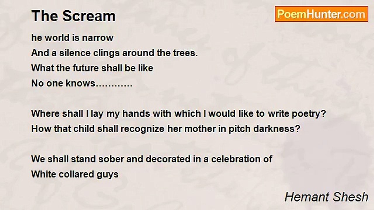 Hemant Shesh - The Scream