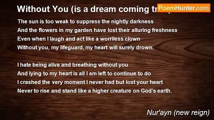 Nur'ayn (new reign) - Without You (is a dream coming true)