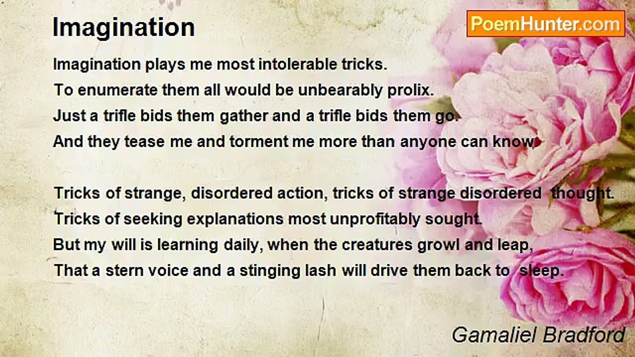 Gamaliel Bradford - Imagination