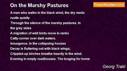 Georg Trakl - On the Marshy Pastures