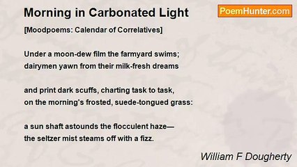 William F Dougherty - Morning in Carbonated Light