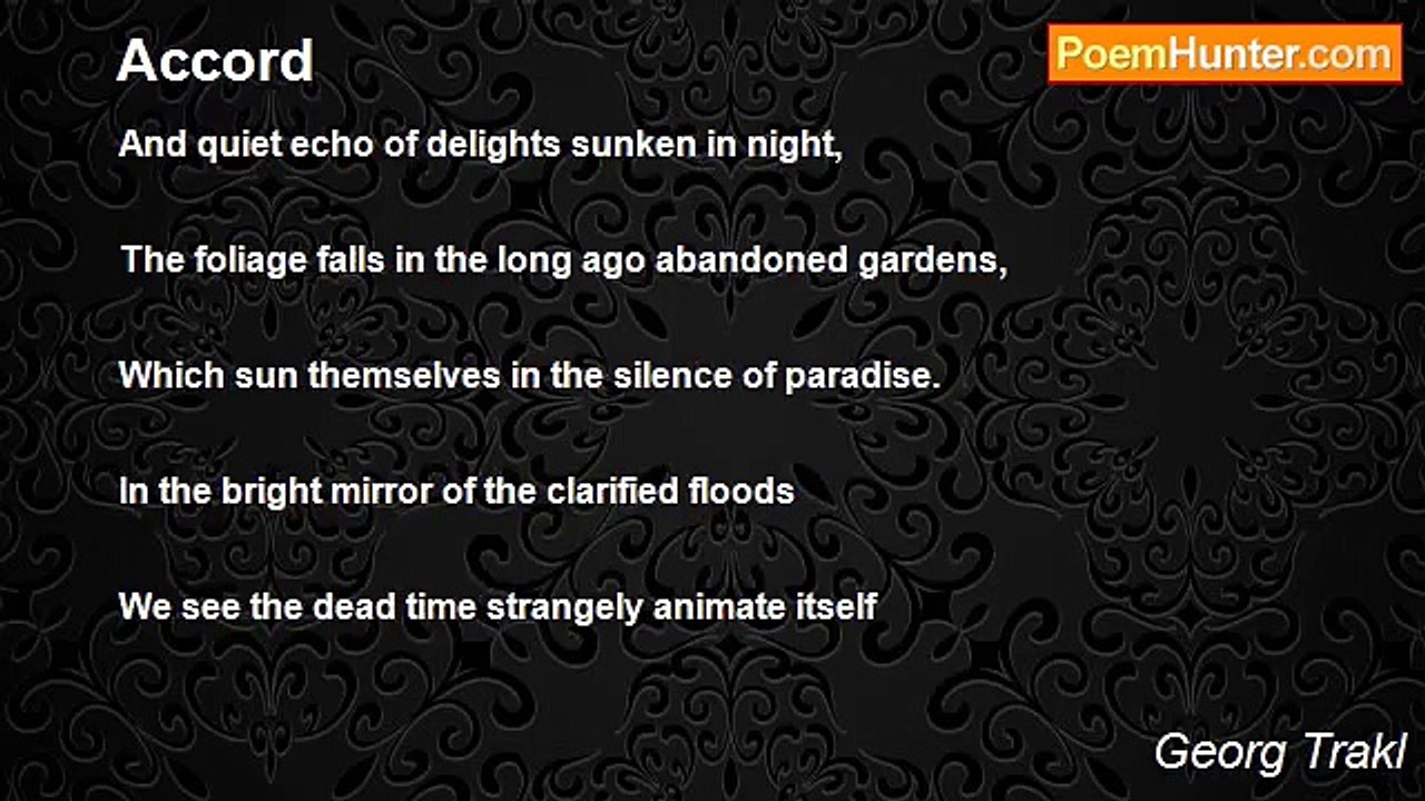 Georg Trakl - Accord