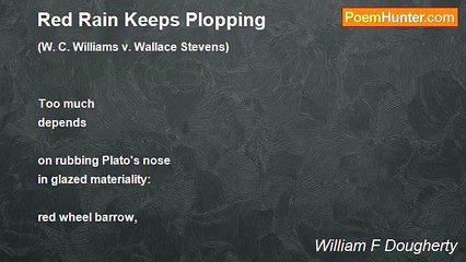 William F Dougherty - Red Rain Keeps Plopping