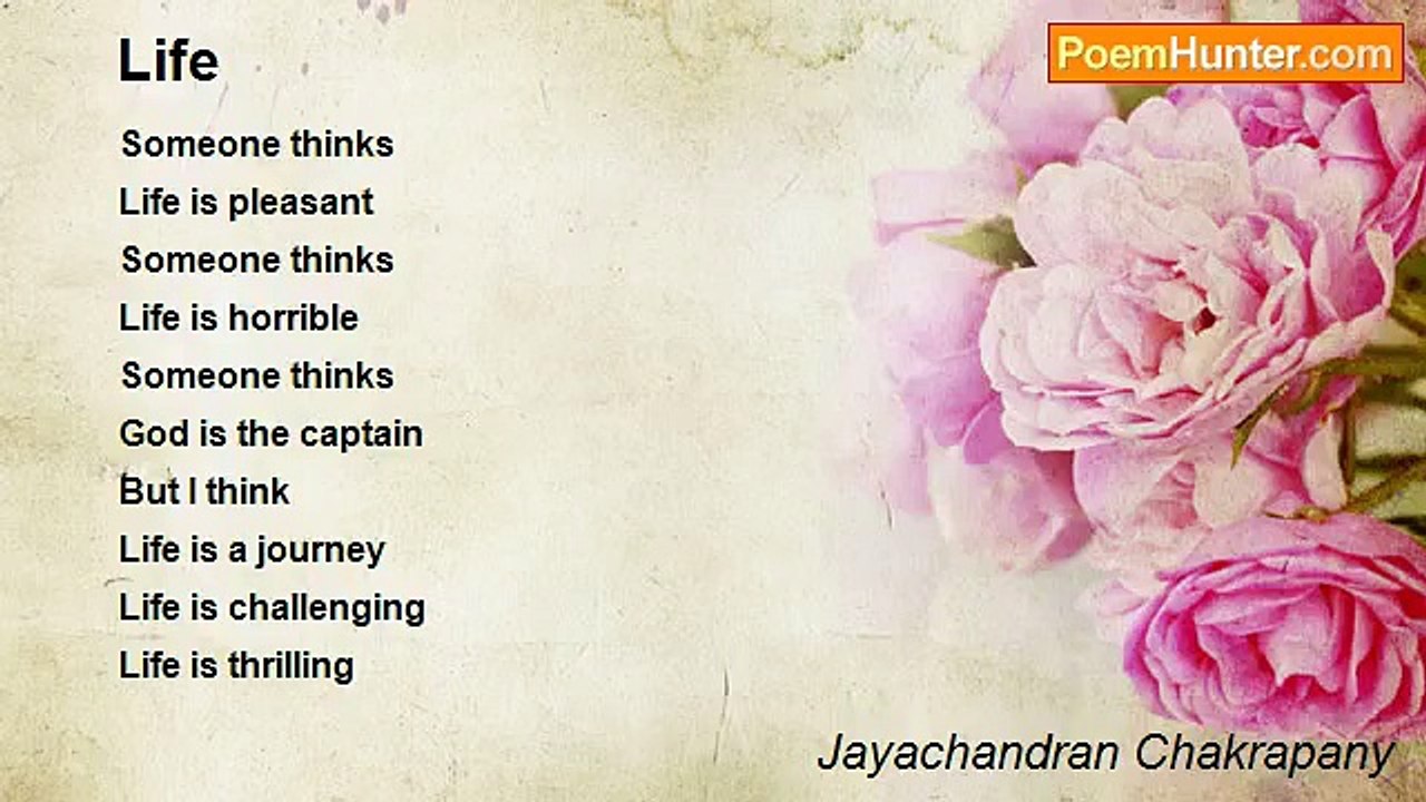 Jayachandran Chakrapany - Life