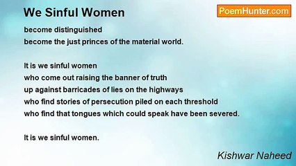 Kishwar Naheed - We Sinful Women
