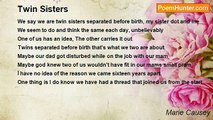 Marie Causey - Twin Sisters