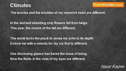 Nasir Kazmi's 'Climates': Exploring Heartfelt Sorrows and Silent Stories 🌧️