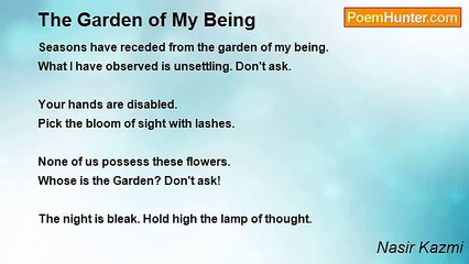 Nasir Kazmi - The Garden of My Being