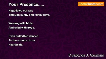 Siyabonga A Nxumalo - Your Presence.....