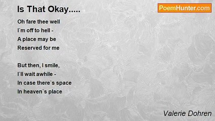 Valerie Dohren - Is That Okay.....