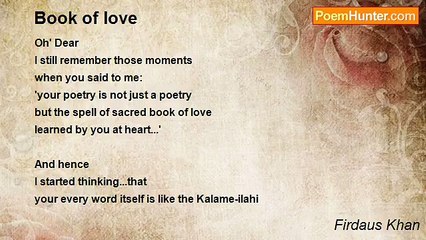 Firdaus Khan - Book of love