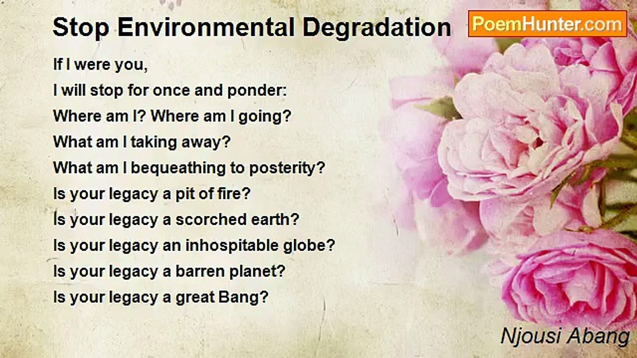 Njousi Abang - Stop Environmental Degradation