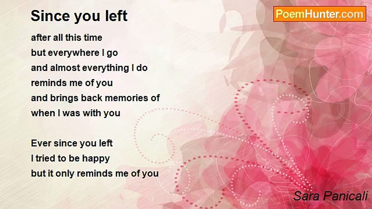 Sara Panicali - Since you left