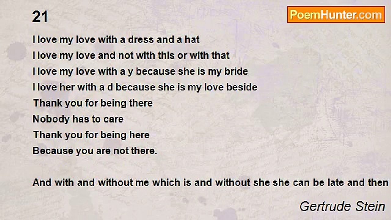 Gertrude Stein - 21