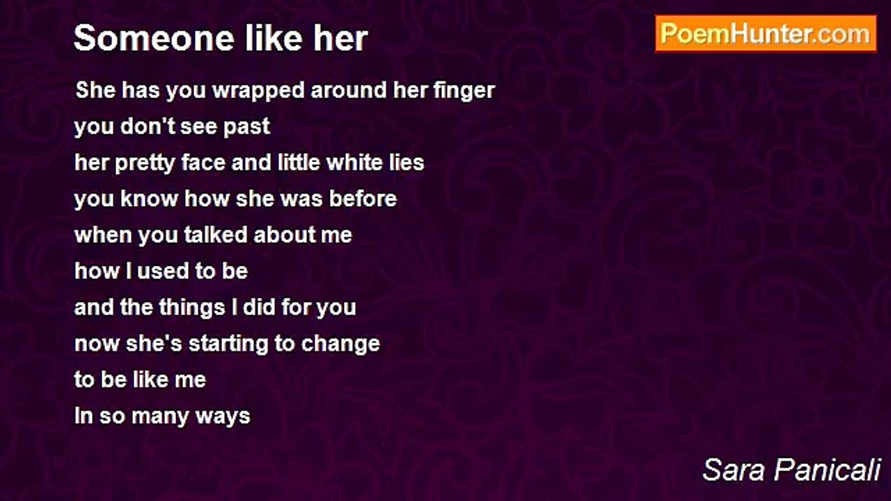 Sara Panicali - Someone like her